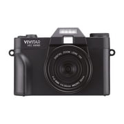 Open Box Vivitar 4K Digital Camera, 8x Digital Zoom, 3 LED Display, Bonus Macro Lens, Included SD Card