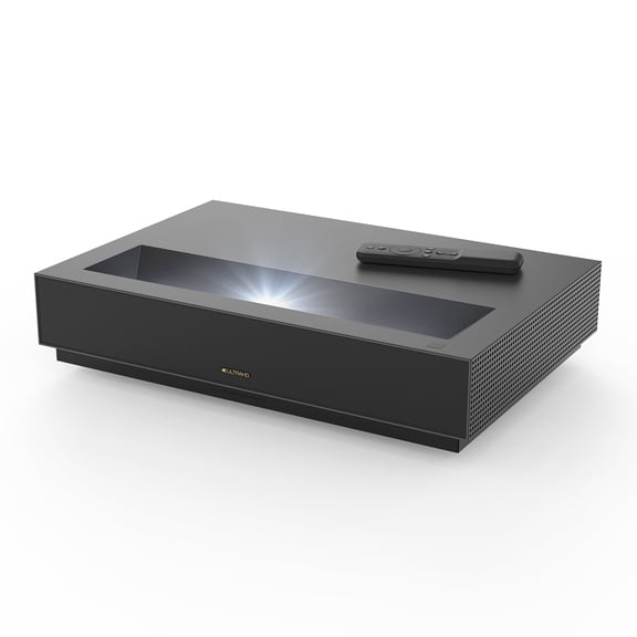 Open Box WEMAX Nova 4K UHD Ultra Short Throw Projector with WIFI Bluetooth, Android TV with Dolby Atmos, UST Laser TV Home Theater Projector