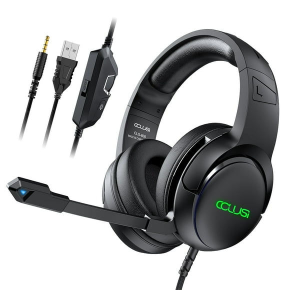 Open Box Wired Gaming Headset with Microphone 3.5mm Jack for PS4 /5, Xbox, PC, Laptop Gaming Headphone, Soft Rebound Ear Cups