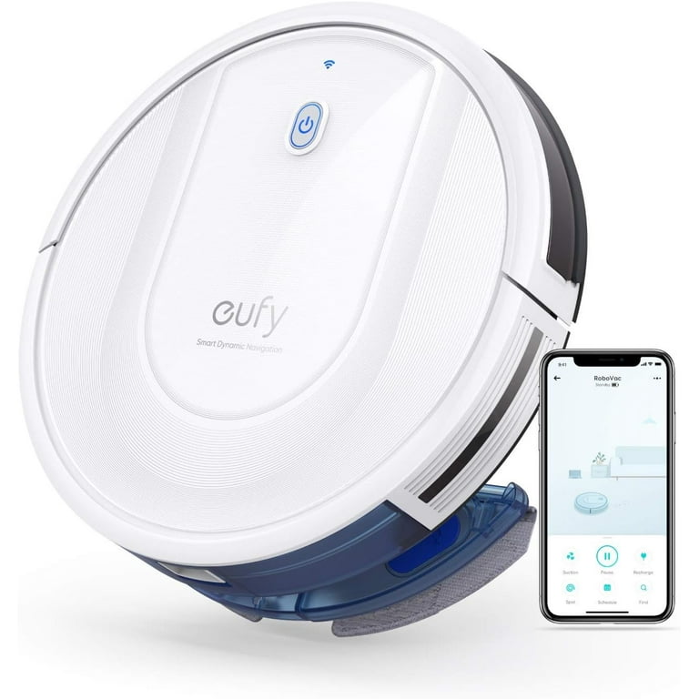 Open Box eufy by Anker RoboVac G10 Hybrid Robotic Vacuum Cleaner 2-in-1  Sweep, mop -WHITE