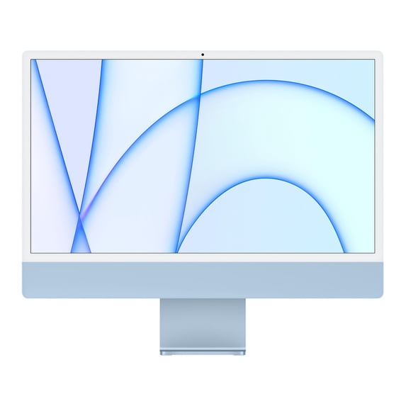 Open Box iMac 24 (Retina 4.5K 7GPU, Blue) 8-Core M1 (2021) MJV93LL/A 8gb RAM-1tb SSD-Dual Boot Mac OS/Win 11