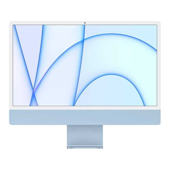 Open Box iMac 24 (Retina 4.5K 8GPU, Blue) 8-Core M1 (2021) MGPK3LL/A 16gb RAM-256gb SSD-Dual Boot Mac OS/Win 11