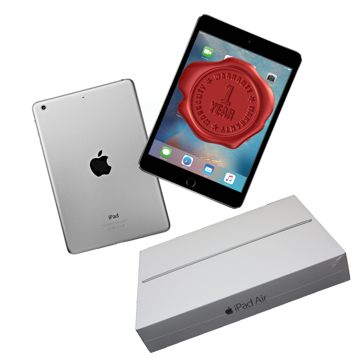 Open Box iPad Air 2 Space Gray 16GB Unlocked A-Graded with 1-Year Warranty - image 1 of 3
