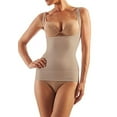 thumbnail image 1 of Open Bust Compression Camisole. Microfiber Shape Wear. For Slimmer Look & After Cosmetic Surgery. Post-Op Garments. Fine Italian Made Quality & Style. (Medium Beige), 1 of 8