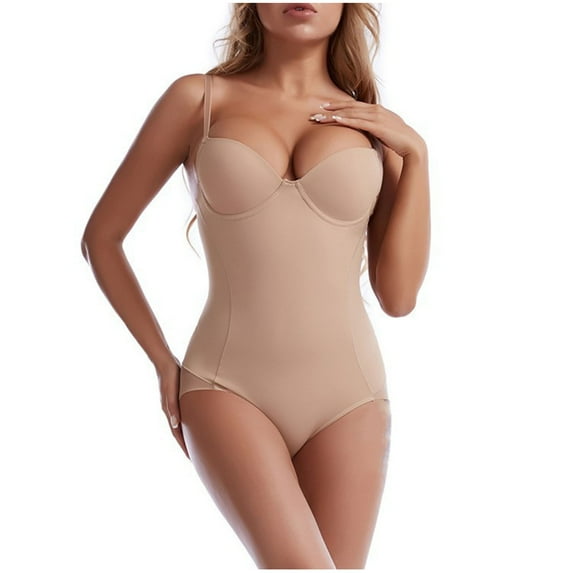 Open Bust Shapewear Tummy Control Bodysuits for Women Seamless Compression High Waisted Thong Body Shaper