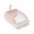 thumbnail image 1 of Open Cat Litter Box with High Side,Anti-Splashing Cats Litter Pan,Kitten Litter Box with Litter Sifter and Litter Mat,Semi-Enclosed Removable Kittens Litter for Boxes Easy to Clean 17×11×7 inches, 1 of 6