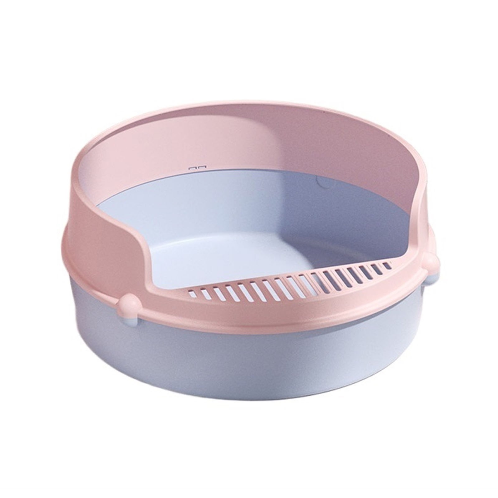 Open Cat Litter Box, Semi-Enclosed Removable Cat Toilet, High Side Anti-Splashing Cat Toilet, Prevent Sand Leakage Easy to Clean