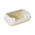 thumbnail image 1 of Open Cat Litter Box with High Side,Splashing Cats Litters Pan, Semi-Enclosed Cat Toilet with Litter Sifting Scoop, 1 of 5