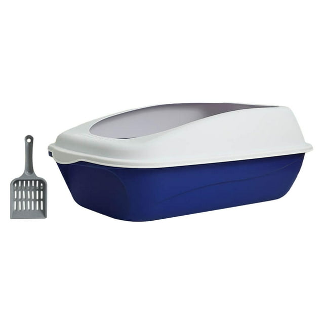 Open Cats Toilet Litter Pans Easy to Clean Splashproof Cat Small Dogs