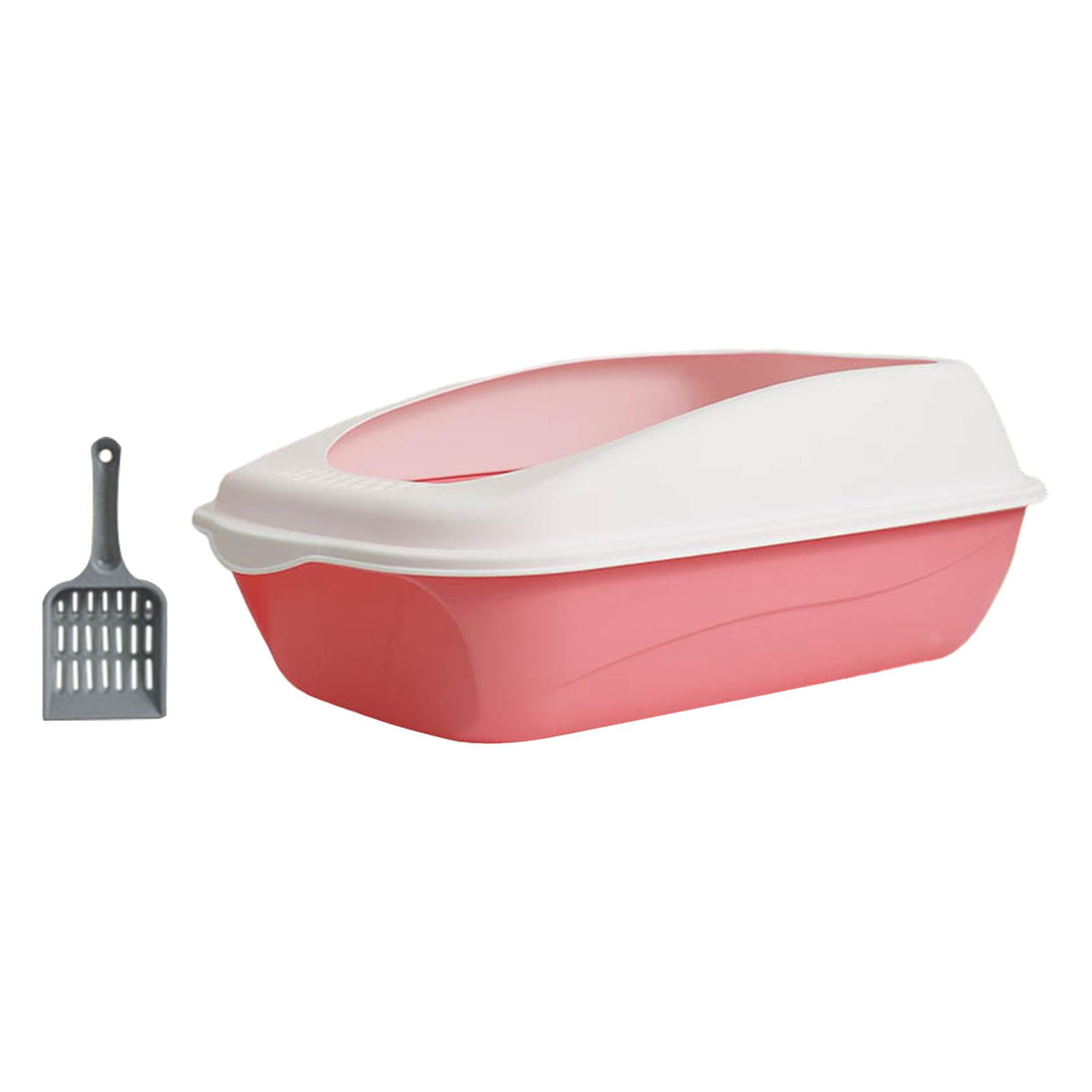 Open Cats Toilet Litter Pans Easy to Clean Splashproof Cat Small Dogs
