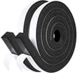 thumbnail image 1 of Air Conditioner Window Seal 1"x1", High-Resilience Thick Foam AC Weather Stripping, Noise-Reducing and Air-Leak-Proof Adhesive Seal Kit for AC Units (6.5Ft x 2 Rolls, Black), 1 of 7