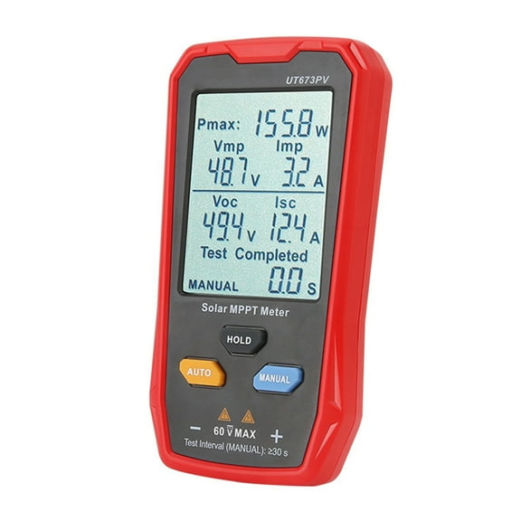Open Circuit Voltage Troubleshooting Tool Solar Panel Tester 800W Photovoltaic Multimeter Solar MPPT Meter LCD Screen