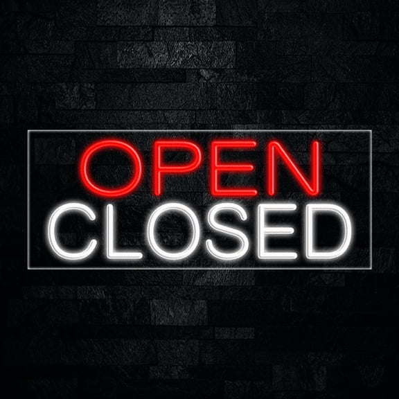 Open Closed-LED Neon Sign 30"L x 12"H #30269