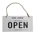 thumbnail image 1 of Open Closed Sign Business Sign Reversible Plaque for Window Store Restaurant White, 1 of 8