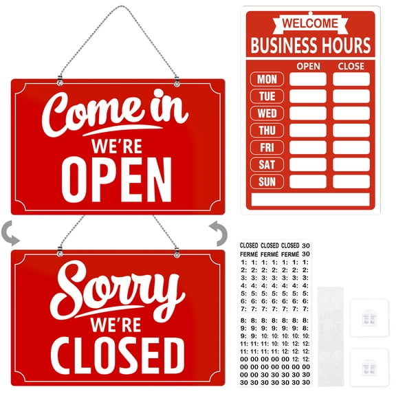 Open Sign Close. Sign Grocery Signs for Home and Business