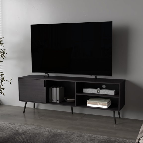 Open Compartments - Remote and Decor Storage - TV Viewing Area - Organized Entertainment Zone