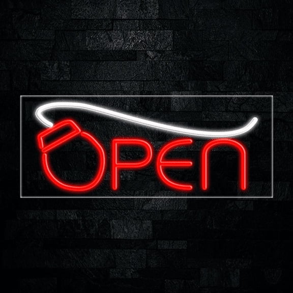 Open Computer-LED Neon Sign 30"L x 12"H #30598
