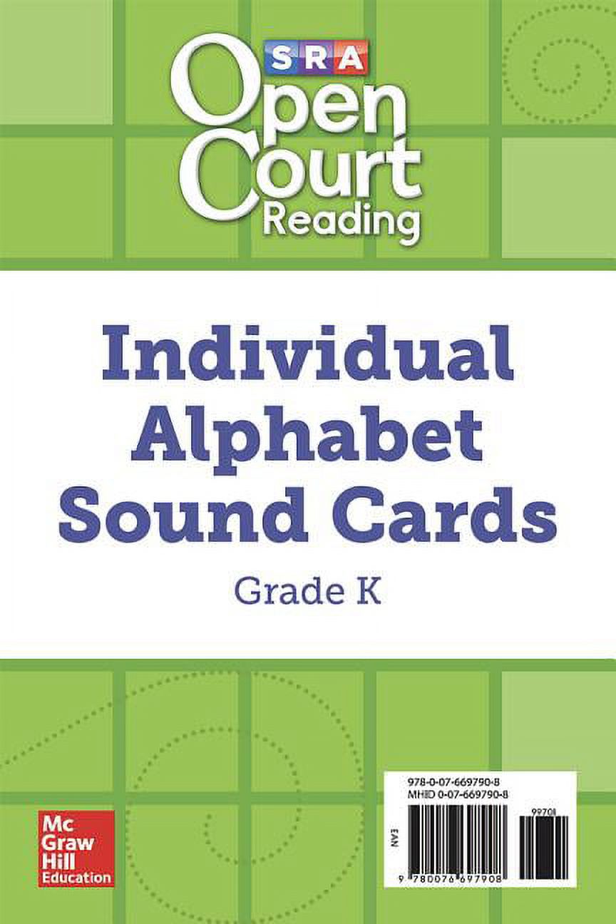 Open Court Reading, Grade K, Individual Alphabet Sound Cards