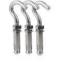thumbnail image 1 of Open Cup Pack of 10 Hook Stainless Steel Expansion Anchor Bolt Universal Expansion Screw Hanging Hook Cover Installation (Color : 201 M6, Thread Diameter : Pack of 4 Pieces), 1 of 5