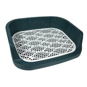 Open Dog Litter Small Animal Training Pad Holder Deep Loo Bedpan Pet Blue