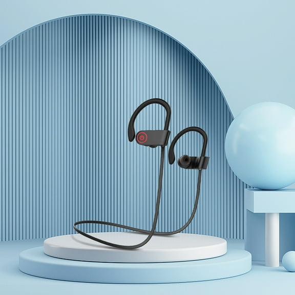 Open Ear AC210 Headphones, Bluetooth 5.4 Earphones Stereo Sound, Wireless Headphones 30 Hours Playback, Type-C Charging, HD Clear Calls, Touch Control, IPX5 Waterproof Open Ear Earbuds,Black