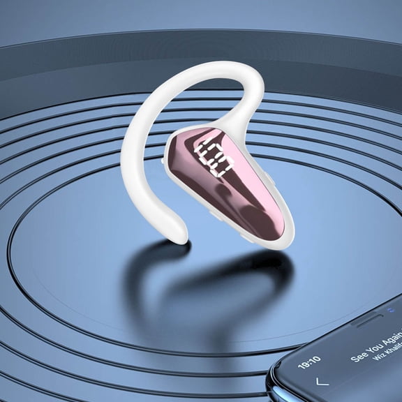 Open Ear AC360, Wireless Bluetooth Rotary Earphone, with Lanyard, Upgraded Bluetooth 5.4, Touch Control, 24h Long Battery Life, IPX5 Waterproof, Long Wear Comfortable and Not Tired. - White