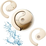 Open-Ear AI Translator Earbuds Real-Time 144 Languages, Ultra-Light IPX5 Waterproof Headphones, Stable Fit with Wireless OWS Bluetooth 5.4, Ambient Awareness Design for Running Cycling Travel
