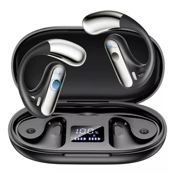 Open Ear Air Conduction Headphones, Black