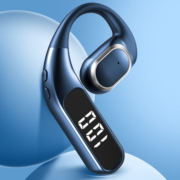 Open-Ear Bluetooth 5.4 Earphones with Hanging Ear Design, Low Latency, Intelligent Noise Reduction, High Battery Capacity, Wireless Headphones for Business & Sports – Black/Blue/White