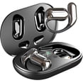 thumbnail image 1 of Open Ear Bluetooth 5.4 Headphones,Wireless Bone Conduction Earbuds Built-in Mic Sport Over Earphones with Comfort Ear Hooks LED Display Charging Case,Waterproof IPX7 Design for Running Fitness,Black, 1 of 8