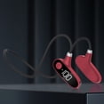 thumbnail image 1 of Open-Ear Bluetooth Bone Conduction Sport Headphones - Sweat Resistant Wireless Earphones for Workouts and Running with Premium Deep Base - Red, 1 of 6