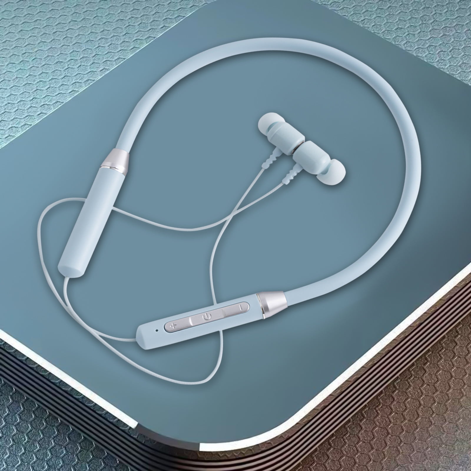 Open Ear Bluetooth Headphones Wireless Earbuds Neckband Bluetooth Headphones HD Stereo Wireless Sports Earphones Around Neck Bluetooth Headphones Noise Cancelling Mic Magnetic Attraction Walmart