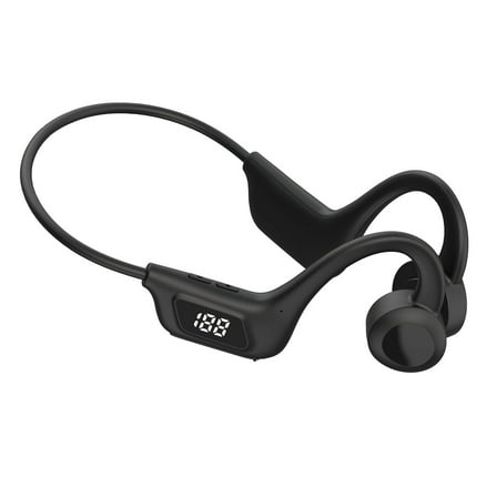 Open-Ear Bluetooth Sport Headphones, Bone Conduction Wireless Earphones, Sweatproof for Running and Workouts, with Sticker Pack