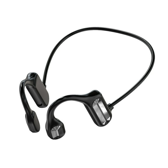Open-Ear Bone Conduction Headphones Bluetooth 5.2, Wireless Sport Headset with Microphone, IP56 Sweatproof, 6hr Playtime, Titanium Frame