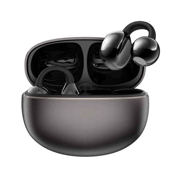 Open-Ear Clip-On Earbuds with AI Translation Headphones, 9 Leak-Proof, Bluetooth 5.4, 144 Languages