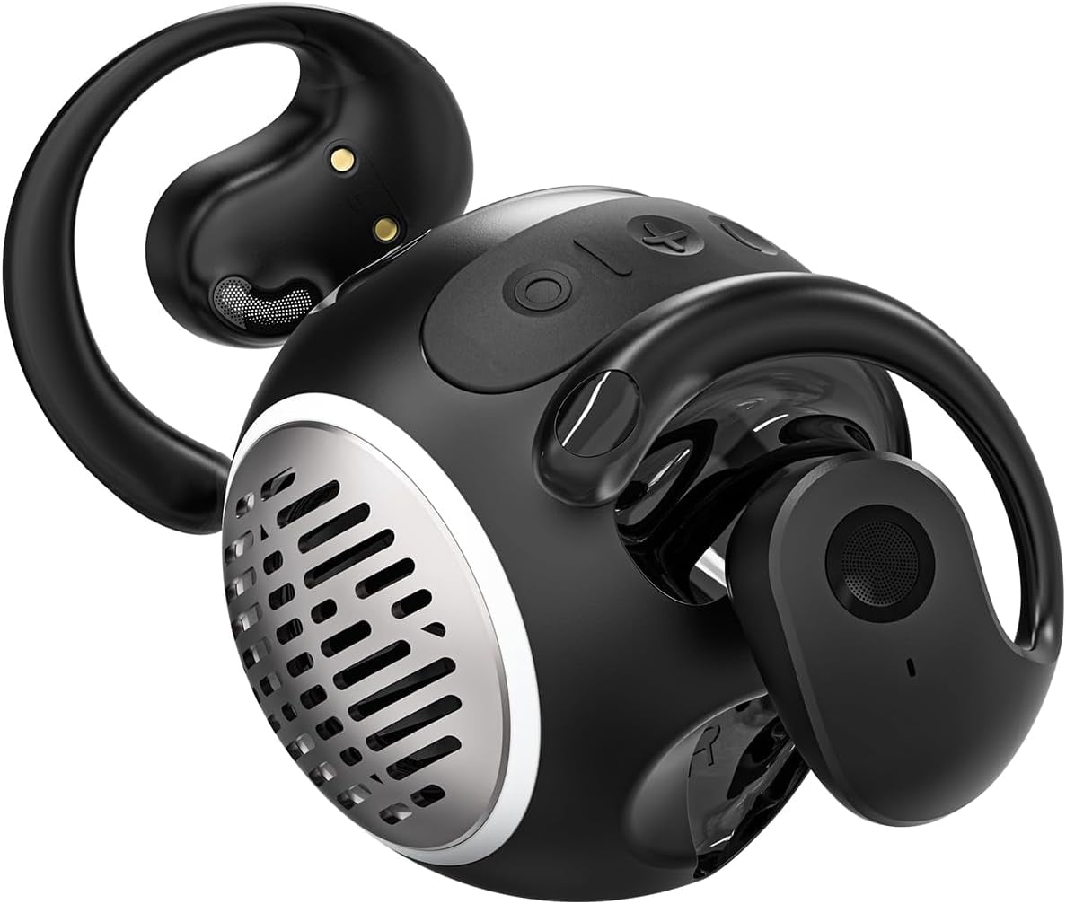 Open Ear Earbuds,2in1 Open Ear Headphones & Speaker,Over The Ear