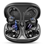 Wireless Earbuds, Bluetooth 5.4 Headphones Sport with 60H Playtime, Wireless ear buds with Deep Bass, Over Earhooks 4 ENC Noise Cancelling Mic, Earphones IP7 Wa