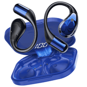 Open Ear Earbuds, Non-In-Ear Comfortable Earhook Wireless Earbuds with Bluetooth 6.0 and ENC Clear Calls, 48H Playtime, Bluetooth Headphones for Sport, Travel & Daily Wear, Waterproof Earphones