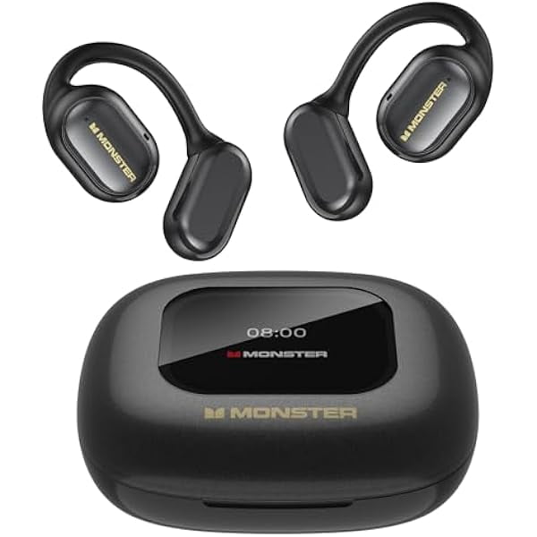 Open Ear Earbuds,Open Touch Pro 100, Wireless Earbuds Support TF Card, Bluetooth Headphones with ENC Clear Talk, Open Ear Headphones with Multiple EQ Modes, Comfort Fit, IPX5, 30H Playback