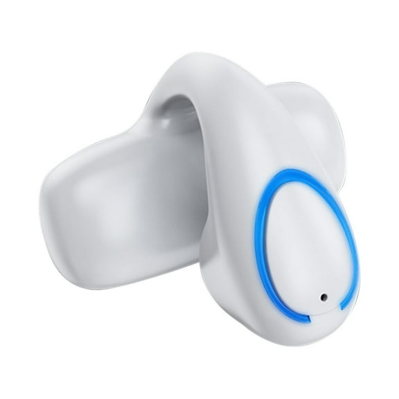 Open Ear Earbuds, True Wireless Open Ear Headphones with Earhooks, Touch Control,Bluetooth 5.3, Dual Noise-Cancelling Mics, Up to 30 Hours Power with Case, IPX5, Workouts, Yoga, Running(White)