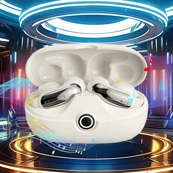 Open Ear Earbuds Wireless, Ear Clips Headphones Bluetooth Sound Technology, Comfort Fit Earring Sports Bluetooth Headphones With Long Battery