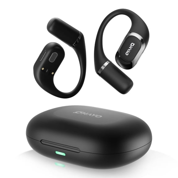 Open Ear Headphones,2026 3D-Stereo Bluetooth 5.4 Headphones Deep Bass Ear Bud,Bluetooth Earbuds with Microphone,IPX7 Waterproof Earphone for Gym/Running/Workout