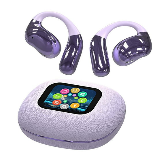 Open-Ear Headphones, Adjustable Ear Hooks, Snug Fit, Rich Bass, Hi-Res Wireless Audio, 42H Play, Bluetooth 5.4, Wireless Charging, IP55, AI Clear Calls, Open-Ear Earbuds - D