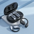 thumbnail image 1 of Open Ear Headphones Bluetooth Ear buds 80Hrs Playtime Wireless Earbuds with Earhooks IPX7 Waterproof Touch Control Air Conduction Sport Headsets Bluetooth 5.3 Earphones for Workout Running,Black, 1 of 8