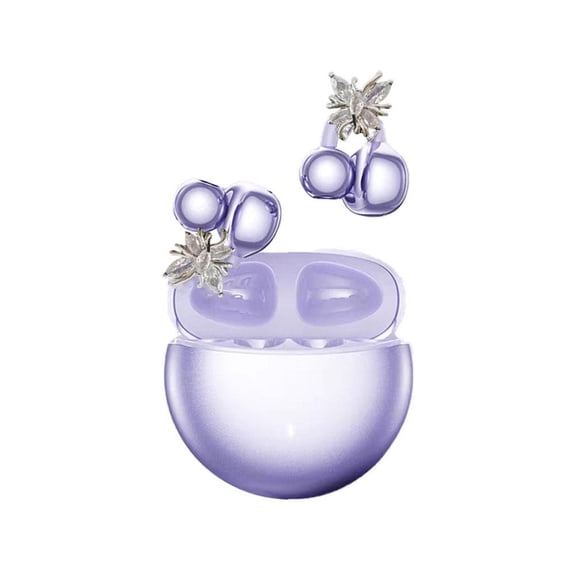 Open-Ear Headphones, Butterfly-Inspired Ear-Cuff Design, Stylish & Comfortable Clip-On Ear Bluetooth Buds, Earbuds