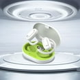 thumbnail image 1 of Open Ear Headphones with Mic, Bluetooth Headset with AI Noise Cancellation Microphone Air Conduction Headphones Bluetooth 5.3 Wireless Headset with Mic for Work Call Meeting Driving,Green, 1 of 7