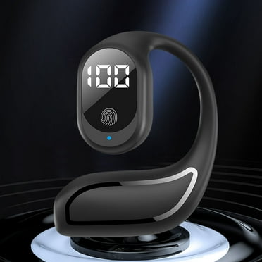 Open Ear Headphones Single Ear Bluetooth Earpiece Noise Cancelling Single Ear Bluetooth Earpiece Stereo Sound Long Endurance Open Ear Headphone for Sports