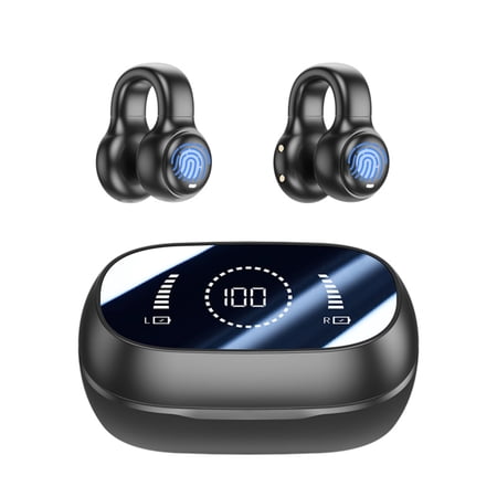 Open Ear Headphones, True Wireless Bone Conduction Earbuds with Bluetooth 5.3, 40H Playtime