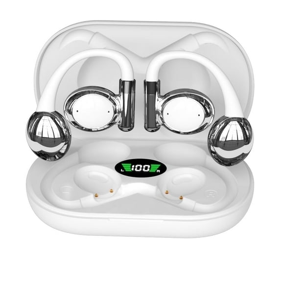 Wireless Earbuds,Bluetooth 5.4 Headphones Sport, Bluetooth Earbuds with Mic, 48H Stereo Wireless Headphones IP7 Waterproof with Earhooks,LED Display for Workout/Running