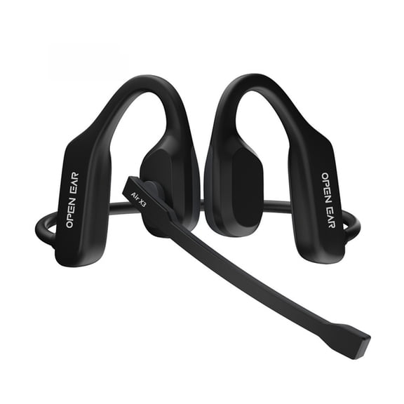 Open Ear Noise Cancelling Headset Wireless Bluetooth ENC Call Noise Elimination Headphone Wireless with Boom Microphone